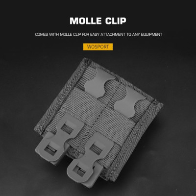WoSporT FAST Type 5.56 (M4) Magazine MOLLE Pouch, Short – Multicam