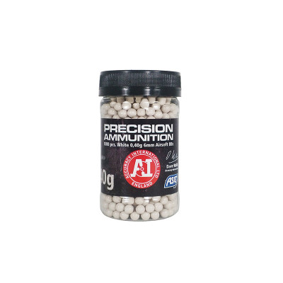 ASG Accuracy International nehéz BB-k 0,40 g, 1000 db – fehér