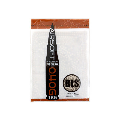 BLS PRECISION UH Airsoft-golyók 0,40 g, 2500 db (zsák) – fehér